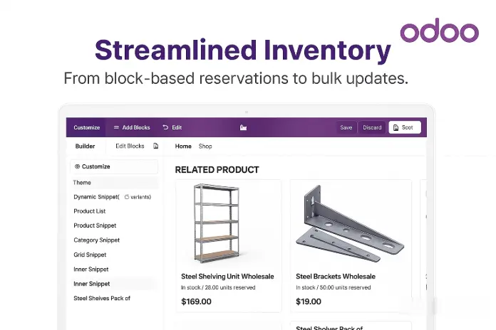 Streamlined inventory From block based reservations to bulk updates in Odoo Streamlined inventory From block based reservations to bulk updates in Odoo